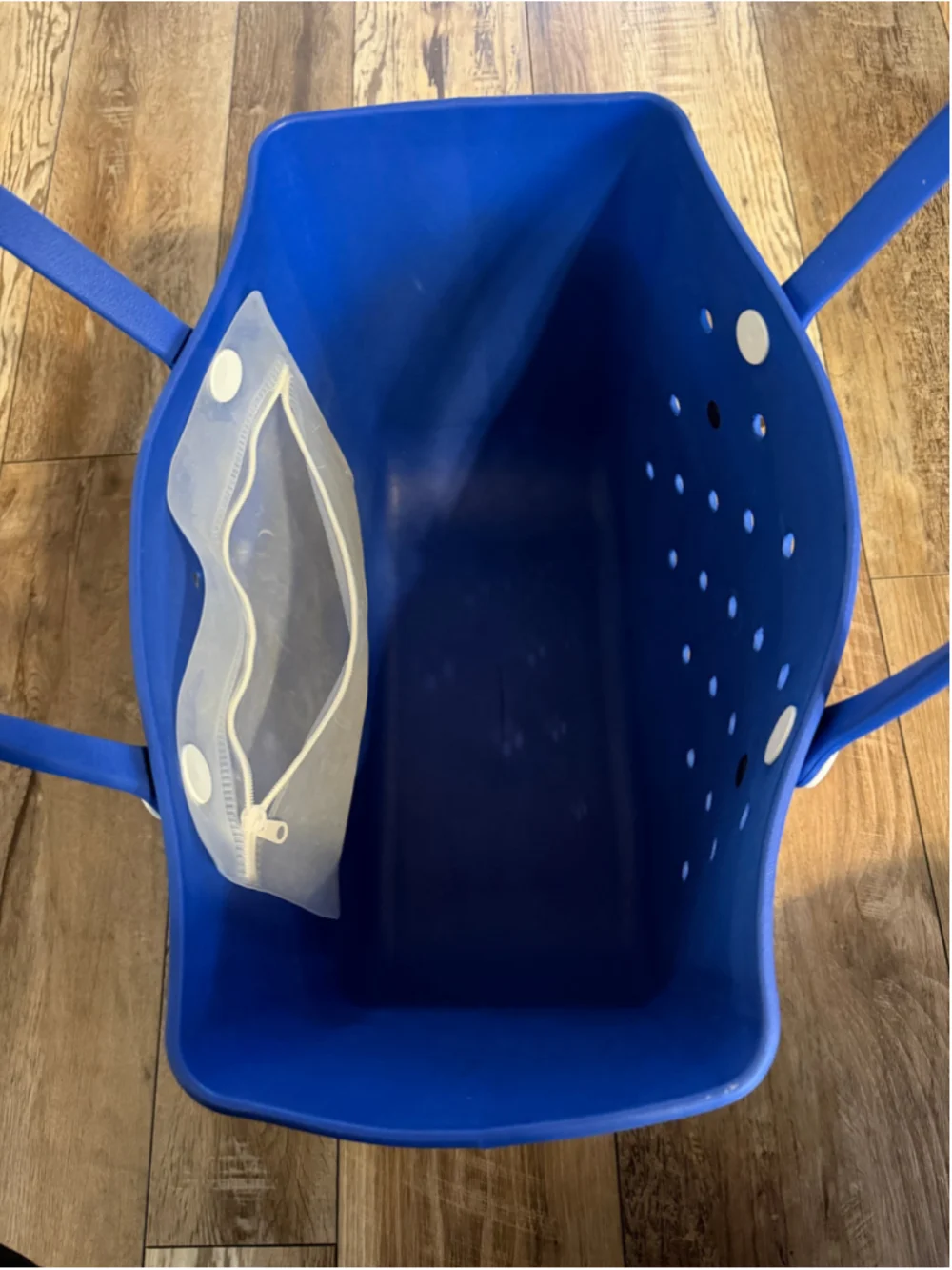 Unbranded Rubber Tote Bag One Size Blue